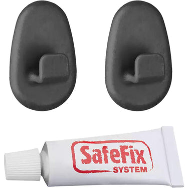 Metaltex plakhaken 2 stuks zwart