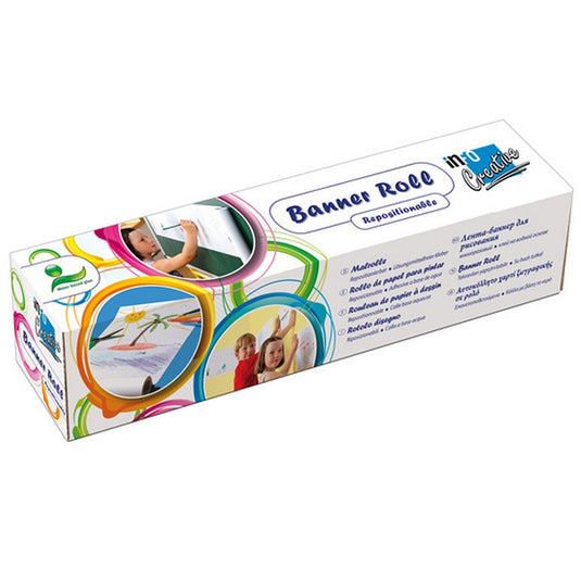 Info notes info tekenrol - blanco - 30cm - 12.2m - in doos - in-8711-08
