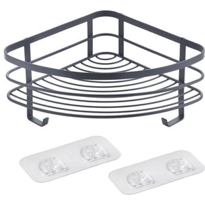 Metaltex origin lava touch douche hoekrek 21x21x13cm matzwart (ophangen zonder boren)