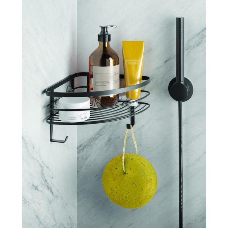 Load image into Gallery viewer, Metaltex douche hoekrek matzwart
