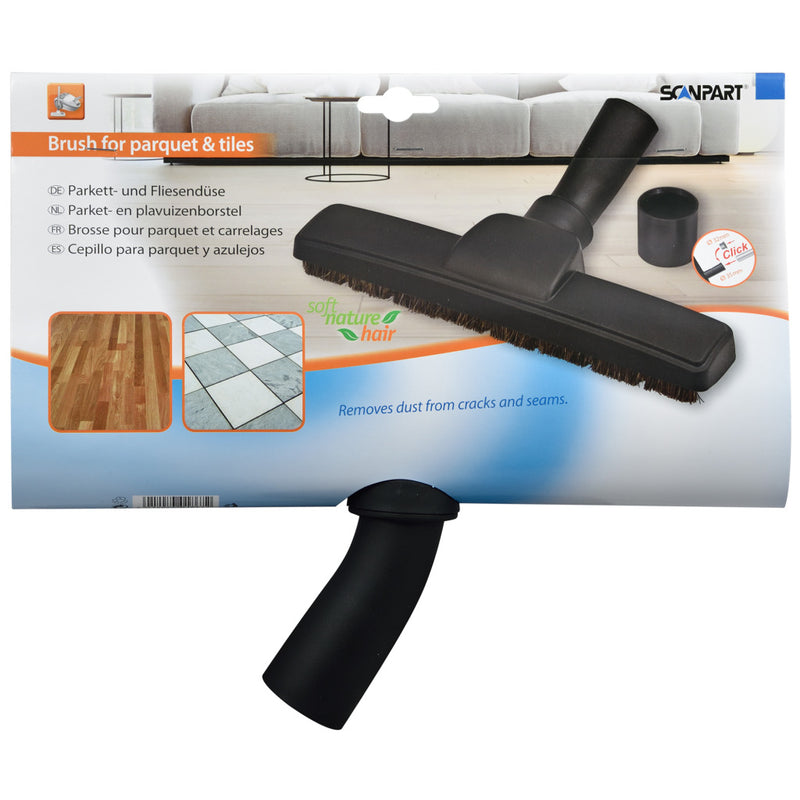 Load image into Gallery viewer, Scanpart universele parketborstel 32+35 mm zwart
