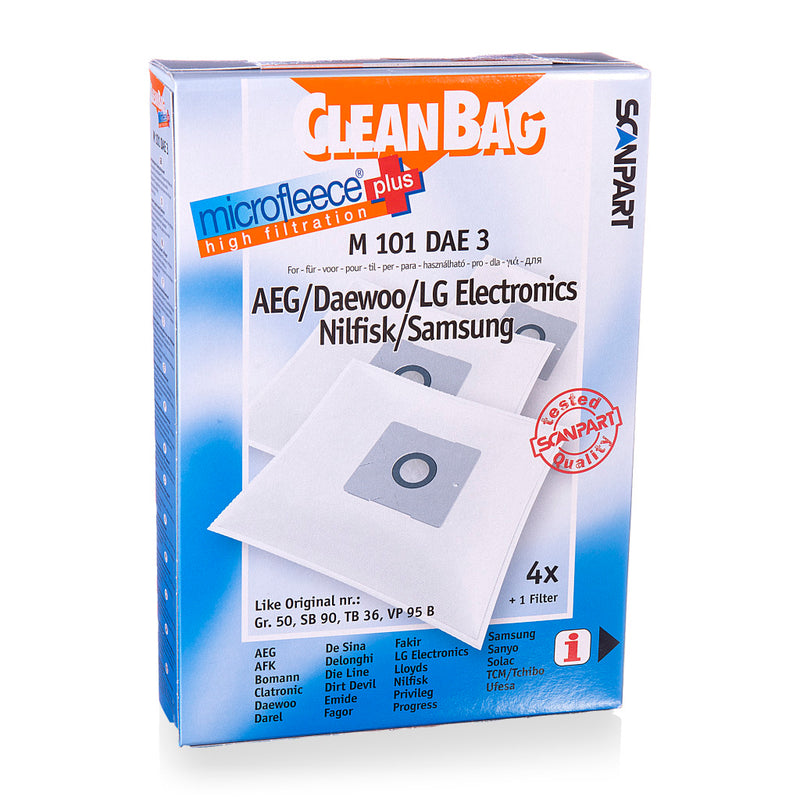 Load image into Gallery viewer, Scanpart m101dae3 microfleese stofzak daewoo sb90 4stuks
