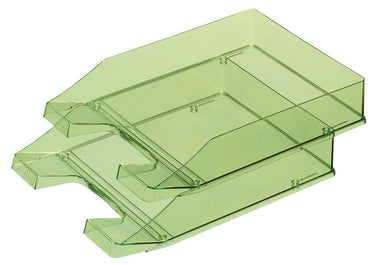 Han brievenbak - klassik - 255 x 348 x 65mm - transparant groen - stapelbaar - ha-1026-x-27