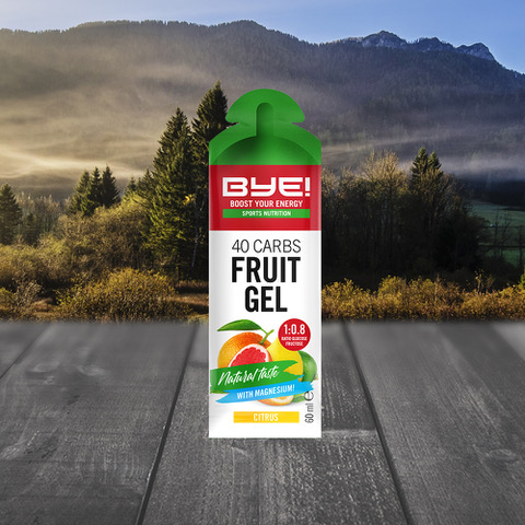 Load image into Gallery viewer, Bye! 40 carbs fruit gel citrus (doos á 12 stuks)
