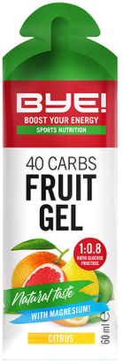 Load image into Gallery viewer, Bye! 40 carbs fruit gel citrus (doos á 12 stuks)
