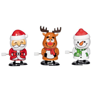 Kerstfiguren met opwindmotor. 3 figuren.