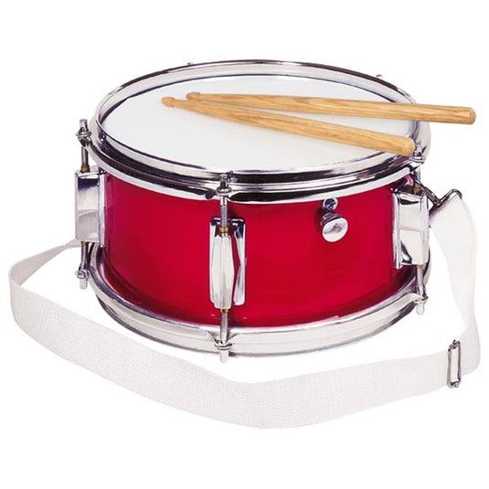 Goki trommel rood met snaren. 14x28 cm. 3+