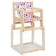 Goki poppenstoel - 2 in 1 met tafel - 25x24,5x47cm - hout en tekstiel - 3 jaar
