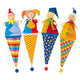 Goki pop-up poppen. 4 delig. 22,5-24 cm. 3+