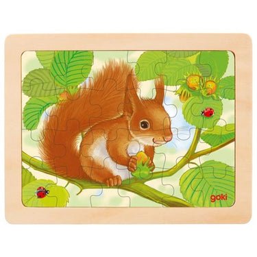 Puzzel bos dieren. 5 assorti. 24 delig p