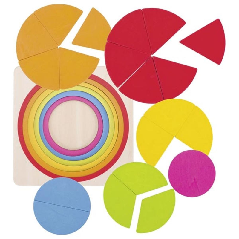 Load image into Gallery viewer, Goki puzzel cirkel. 21 delig. 12x12x2,1 cm.4+
