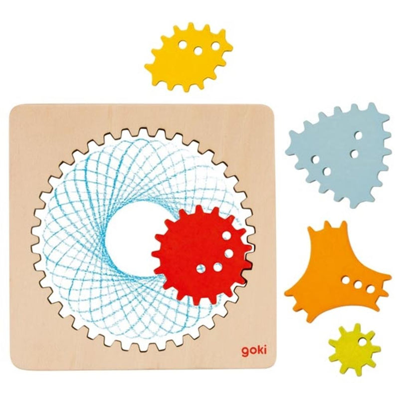 Load image into Gallery viewer, Goki spirograaf. 13x13x0,5 cm. 4+
