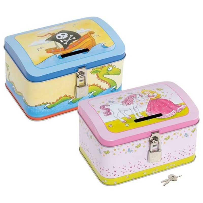 Load image into Gallery viewer, Spaarpot piraat en prinses. 14,2x10x8,8
