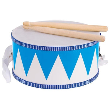 Goki trommel blauw. 10x20,3 cm. 3+