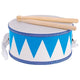 Goki trommel blauw. 10x20,3 cm. 3+