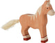 Holztiger paard, staand, lichtbruin. 14