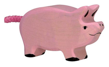 Holztiger varken. 6,5 cm.