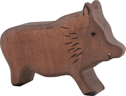 Holztiger wild zwijn. 11,5 cm.