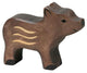 Holztiger jong zwijn. 7,5 cm.