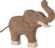 Holztiger olifant, slurf omhoog. 18 cm.
