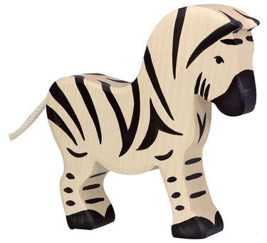 Holztiger zebra. 15 cm.