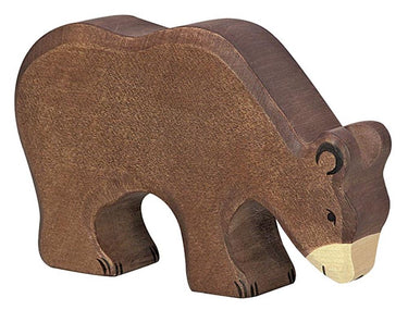 Holztiger bruine beer, etend. 15 cm.