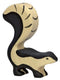 Holztiger stinkdier. 9 cm.