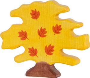 Holztiger bos - esdoorn - 17x2x14cm - houten figuur - handgemaakt