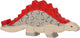 Holztiger stegosaurus. 17,5 cm.