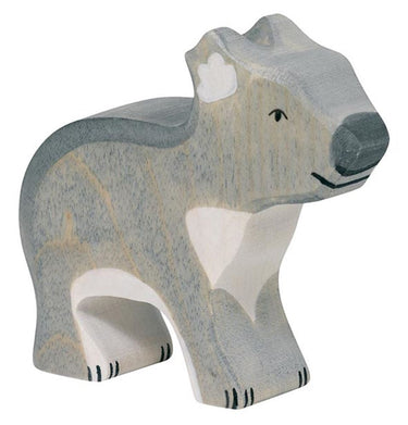 Holztiger koala, staand. 7 cm.