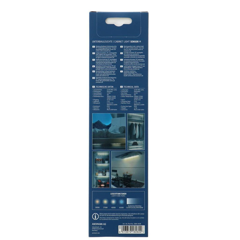 Load image into Gallery viewer, Ansmann led onderbouw lamp m oplaadbaar
