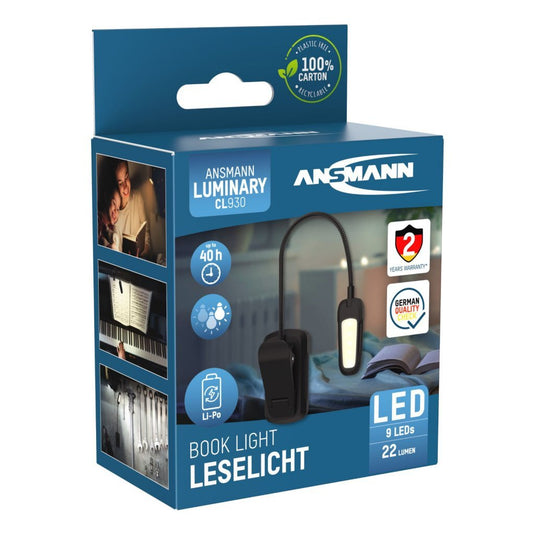 Ansmann universele lamp 9 led met clip | 2 stuks