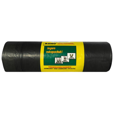Komo afvalzakken met trekband 60x80 cm zwart