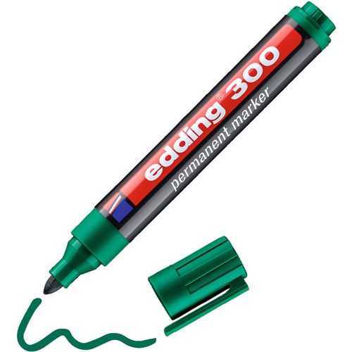 Edding permanent marker 300 ronde punt 1-3mm groen