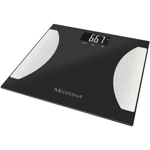 Medisana bs 475 lichaamsanalyse weegschaal zwart zilver
