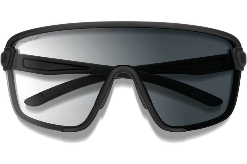 Load image into Gallery viewer, Smith Bril bobcat matte black chromapop photochromic clear to grey
