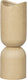 Woood vaas plantenpot mosi - fiber clay - beige - 75x25 cm