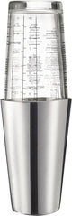 Westmark boston shaker boogie – cocktailshaker met schaalverdeling, professionele cocktailmixer, baraccessoires, inclusief recepten – roestvrij staal, 350ml
