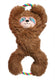 Kong tuggz luiaard - trek knuffel voor honden - 42 cm - bruin