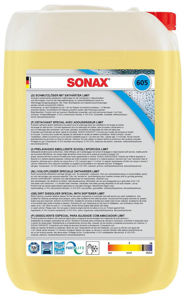 Sonax reiniger schmutzlöser mit enthärter limit dirt loosener m.enthaerte 25 ltr. can