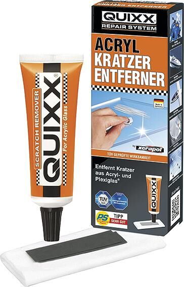 Quixx set polijstpasta acryl-kratzer-entferner xerapol polishing compoun tube 50 gr.