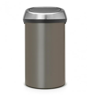 Brabantia touch bin prullenbak - 60 liter - platinum matt steel fingerprint proof deksel