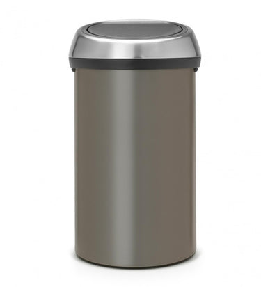 Brabantia afvalemmer touch bin 60 ltr platinum