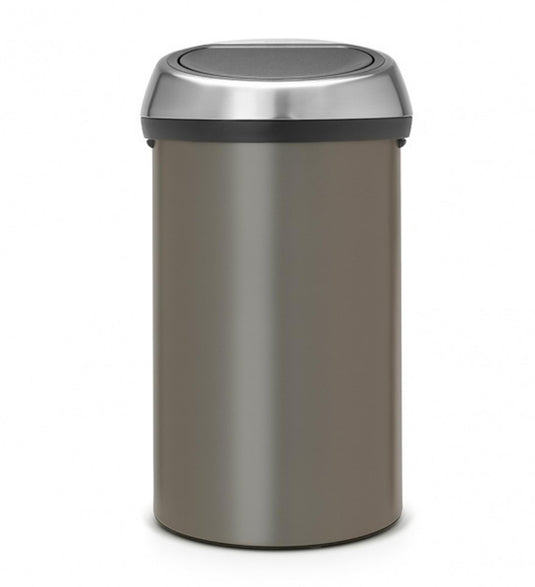 Brabantia afvalemmer touch bin 60 ltr platinum