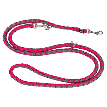 Trixie hondenriem cavo verstelbaar fuchsia grijs