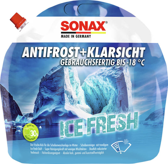 Sonax antivriesbescherming voorruit antifrost klarsicht antif.clear 3 l -18c ice-fresh