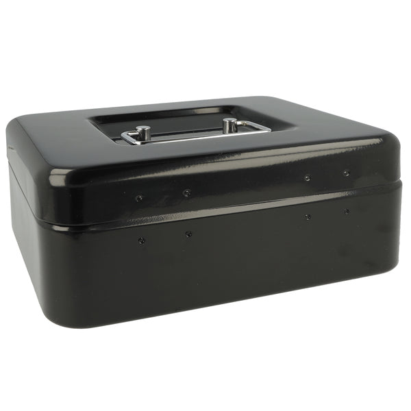 Load image into Gallery viewer, Westcott ac-e51001-zw geldkist 200x161x90mm zwart, kunststof inzet met 3 vakken
