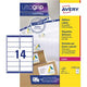 Gerecycleerde etiketten voor laserprinters quickpeel lr7163-100 99,1x38,1mm