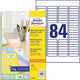 Etiketten avery l7656-25 mini 46x11,1mm