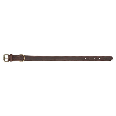 Trixie halsband hond rustic vetleer donkerbruin